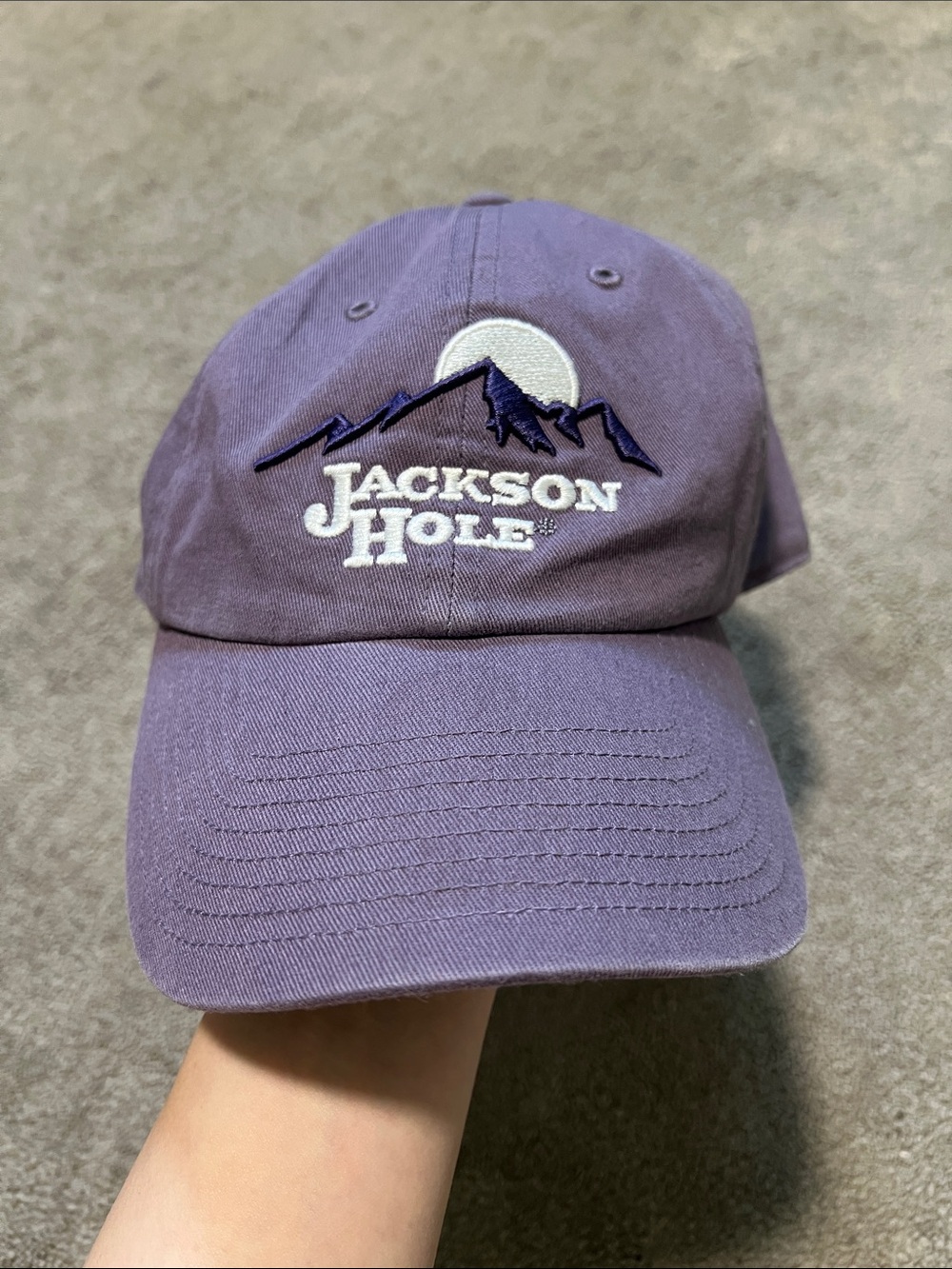 47 Brand Jackson Hole Wyoming Baseball Hat Purple OSFA